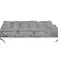 Garden Cushion 120x80 cm with High Side for Bench Pallets Waterproof Grey image 2