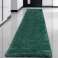 Βελούδινο χαλί SHAGGY 80x300 cm Αντιολισθητικό Πράσινο Μαλακό εικόνα 2