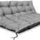 Garden Cushion 120x80 cm for Bench Pallets Waterproof Grey image 4