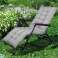 Dārza spilvens 165x50 cm klāja krēslam pelēks mikrošķiedras mīksts attēls 4