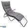 Garden Cushion 180x50 cm for Deck Chair Bench Swing Waterproof Grey image 4