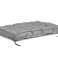 Two Garden Cushions WITH HIGH SIDE 120x80x40 cm for Bench Pallets Waterproof Grey image 5