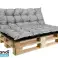 Garden Cushion 120x80 cm for Bench Pallets Waterproof Grey image 5