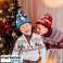 Bonnet de Noël tricoté avec lumière LED XBEANIE bleu photo 2