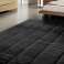 Plush rug RABBIT 160x220 cm Antislip Black Soft image 2