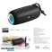 Portable Bluetooth Speaker, 20W IPX6 Waterproof Bluetooth Speaker Wireless 360° Stereo, with LED Light 36hrs Playtime HD Mic Support FM Radio Blue image 1