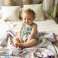 Muslin baby blanket 8 layers, 100% Organic Cotton, 105x105 image 3
