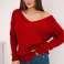 We present to you a fashionable sweater. V-neck sweater image 5