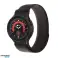 Nailonnauha Samsung Galaxy Watch 4/5/5 pro / 6 musta/oranssi kuva 2