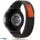 Nailonnauha Samsung Galaxy Watch 4/5/5 pro / 6 musta/oranssi kuva 3