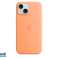 Capa de silicone Apple iPhone 15 com Sorbet de laranja MagSafe MT0W3ZM/A foto 1