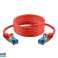 Cable de conexión CAT6a RJ45 S/FTP 0 5m rojo 75711 0.5R fotografía 1