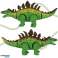 Dinosaur Stegosaurus battery-operated interactive toy walks lights roars image 1