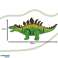 Dinozor Stegosaurus pille çalışan interaktif oyuncak yürüyüşler ışıklar kükreme fotoğraf 2