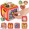 Educational toy interactive sensory manipulative cube block sorter image 1