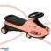 Gravitācijas brauciens ar kvēlojošiem LED riteņiem ar mūziku, kas atskaņo motorolleru 74cm rozā melns max 100kg attēls 3