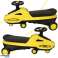 Gravity ride-on glowing LED wheels with music playing scooter 74cm yellow black max 100kg image 2
