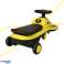 Gravity ride-on glowing LED wheels with music playing scooter 74cm yellow black max 100kg image 4