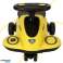 Gravity ride-on glowing LED wheels with music playing scooter 74cm yellow black max 100kg image 1
