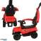 Ride-on pusher off-road vehicle with sound and lights red image 3