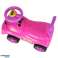 Mașină de jucărie împingătoare care zâmbește cu claxon roz fotografia 8
