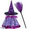 Karnevalski kostum kostum čarovnica čarovnica kostum 3 kosi vijolične barve fotografija 1