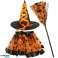 Carnival costume witch witch costume 3 pieces orange image 1