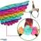 Disfraz de carnaval disfraz de unicornio falda diadema multicolor fotografía 5