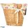Wicker basket for bicycle, front basket, braided flower insert image 1