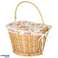 Wicker basket for bicycle, front basket, braided flower insert image 2
