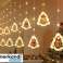 LED curtain lights with pictures in Christmas trees, 3m, 10 USB bulbs image 1