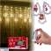 Cortina de luces LED con dibujos de árboles de Navidad, 3m, 10 bombillas USB fotografía 2