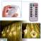 LED-Lichter Weihnachtsvorhang Ringe 3m 10 batteriebetriebene Glühbirnen Fernbedienung Bild 3