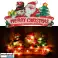 LED Işıklar Asılı Noel Dekorasyonu Mutlu Noeller 45cm fotoğraf 3