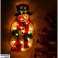 LED lemputės, kabančios kalėdinės dekoracijos sniego senis 45cm nuotrauka 4