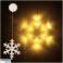 LED ışıklar, asılı Noel dekorasyonu, kar tanesi, 45cm, 10 LED fotoğraf 1