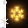 LED lys, hængende juledekoration, snefnug, 45cm, 10 LED'er billede 6