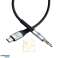Cable adaptador AUX de 3 mk, conector USB C, adaptador de 3 5 mm y 100 cm fotografía 2