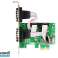 IOCREST 2x Serial RS-232 COM Ports PCI-e Controller Card Full Height/Half Height image 1