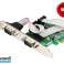 IOCREST 2x Porte COM seriali RS-232 Scheda controller PCI-e a tutta altezza/mezza altezza foto 4