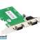 IOCREST 2x Porte COM seriali RS-232 Scheda controller PCI-e a tutta altezza/mezza altezza foto 3