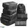 BQ73 TRAVEL ORGANIZER 8 PCS BLACK image 3