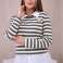 A striped cotton blouse with a collar is a classic and stylish piece of clothing that combines comfort with elegance image 2