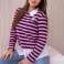 A striped cotton blouse with a collar is a classic and stylish piece of clothing that combines comfort with elegance image 4