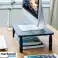 Monitor Stand Riser koos 3 reguleeritava kõrgusetasemega kodukontori töölauale koos võrguplatvormiga sülearvutile Laos olemas foto 1