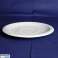 Saucer plate made of porcelain 19 5 cm white image 1