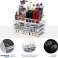 Organizzatore di trucco acrilico trasparente Organizzatore di trucco impilabile a 3 cassetti per fondotinta, rossetto, smalto per unghie, forcine, ottimo regalo per te stesso foto 3