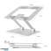 Macbook 17 Soporte para computadora portátil Soporte de mesa Soporte plegable ajustable fotografía 2