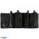 Toiletry bag foldable travel detachable roll-up 4in1 large capacity portable black image 2