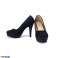 Scarpe da donna - décolleté in pizzo nero con tacco alto foto 3